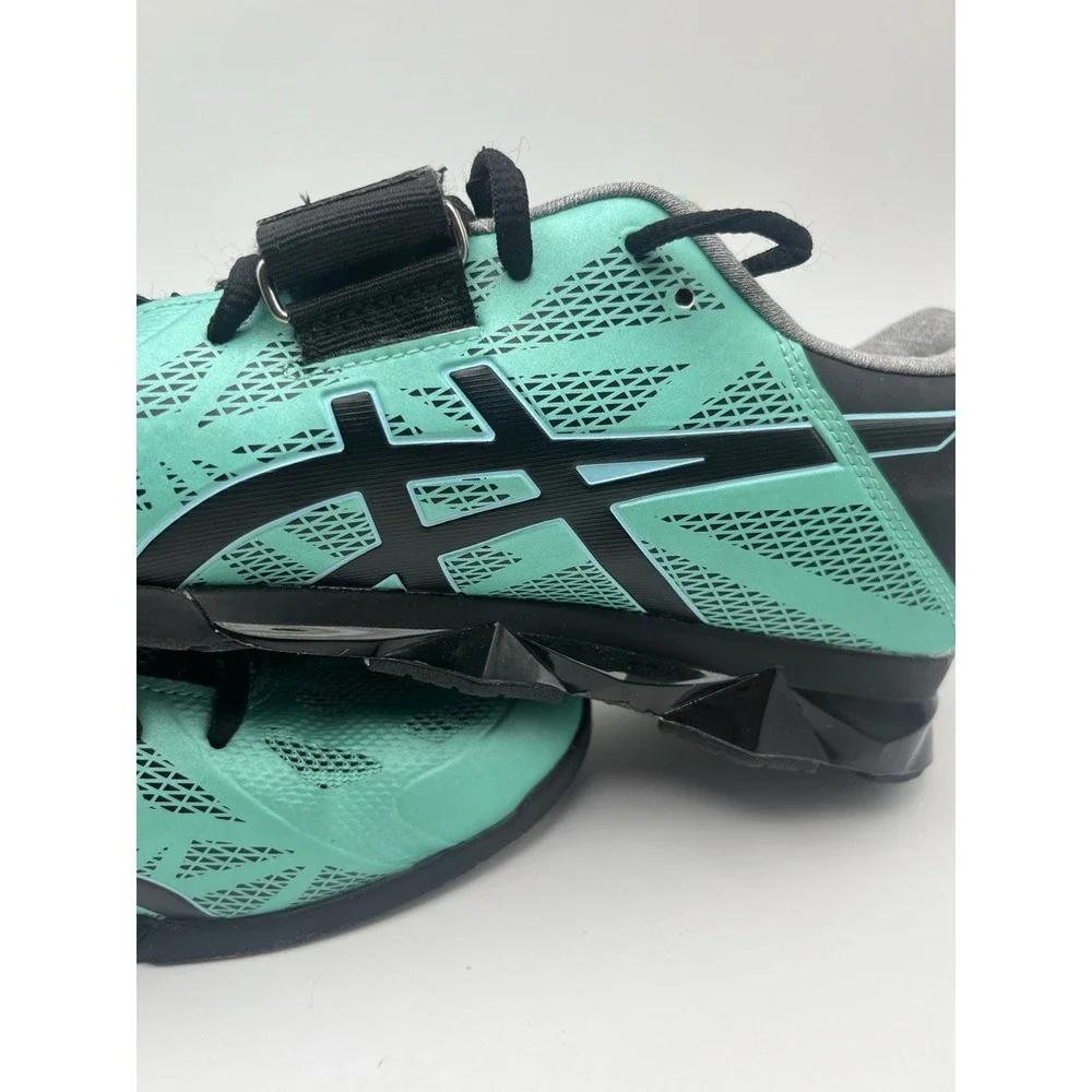 ASICS Lift Master Lite Weightlifting Shoes Teal Black Women's Size 8 S659Y